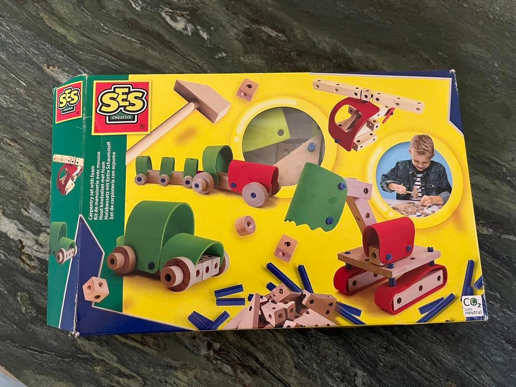 Hout en foam knutselset van SES, Ophalen of Verzenden, Zo goed als nieuw, Knutselen