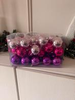 Kerstballen plastic roze paars, Diversen, Ophalen of Verzenden, Nieuw