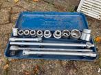 Doppenset 22 tot 50  met ratel, Auto diversen, Autogereedschap, Ophalen of Verzenden, Zo goed als nieuw
