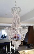 Kristal kroonluchter zilver en goud Kroonluchter - winkel, Verzenden, Nieuw, Minder dan 50 cm