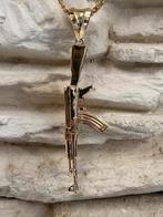 gouden ak_47, Www.bredajuwelier.nl, Nieuw, Ophalen of Verzenden, Kruis of Symbool