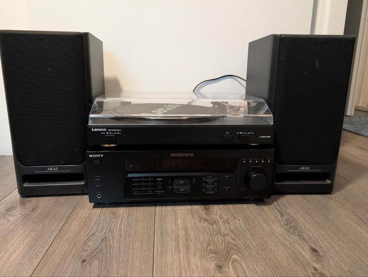 Complete platenspeler set, Audio, Tv en Foto, Stereo-sets, Zo goed als nieuw, Speakers, Sony, Ophalen