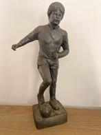Mooi gedetailleerd bronzen beeld Voetballer, Ophalen of Verzenden, Zo goed als nieuw, Mens