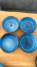 4x Schaal Toscane - donkerblauw - ø22.8 cm Xenos, Huis en Inrichting, Keuken | Servies, Ophalen of Verzenden, Overige stijlen