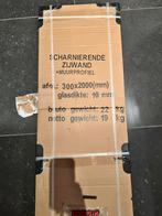 Scharnierende glazen douchewand NIEUW, Ophalen, Minder dan 80 cm, Nieuw, 160 cm of meer