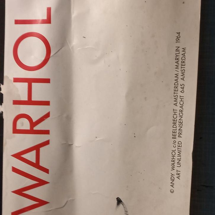 Andy Warhol,Zeefdruk (Poster)Popart,1964,, Boeken, Kunst en Cultuur | Fotografie en Design, Gelezen, Overige onderwerpen, Ophalen of Verzenden