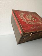 Oud zinken winkelblik "biscuit Dordrecht", Antiek en Kunst, Curiosa en Brocante, Ophalen of Verzenden