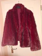 Bordeaux Rode Faux Fur Jas, Kleding | Dames, Jassen | Winter, Maat 46/48 (XL) of groter, Ophalen of Verzenden, Rood, Onbekend
