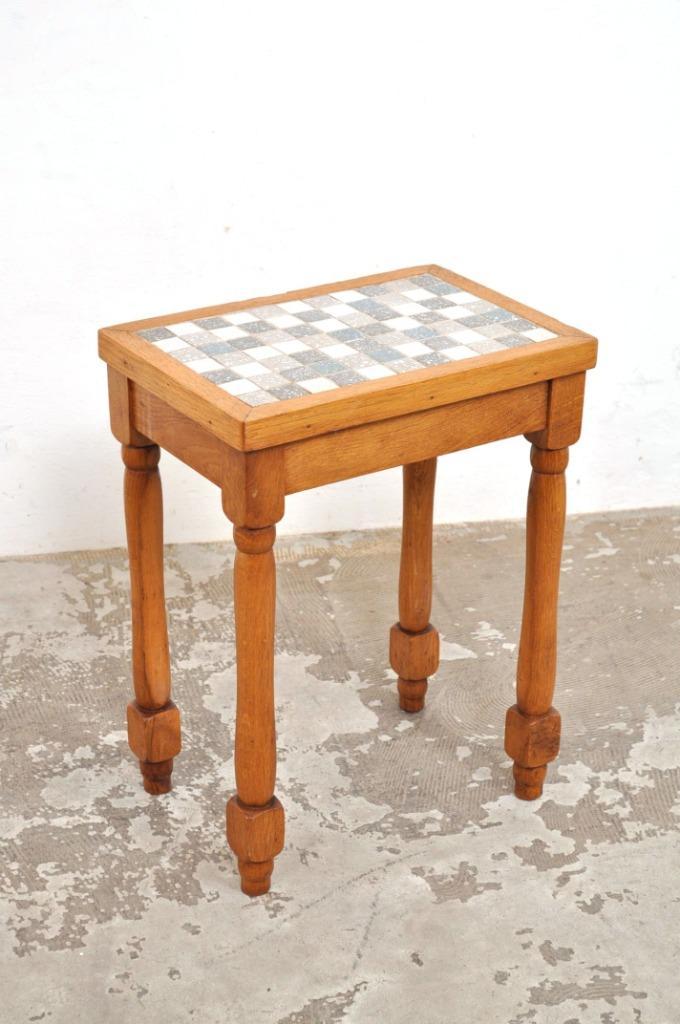 Vintage mozaïek bijzettafel side table tegeltjes jaren 60, Huis en Inrichting, Tafels | Bijzettafels, Gebruikt, Ophalen of Verzenden
