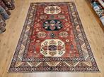 Vintage handgeknoopt oosters tapijt kazak 283x194, Huis en Inrichting, Info@SlatsAntiek.nl, Perzisch, 150 tot 200 cm, 200 cm of meer