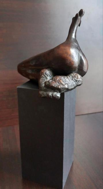 Brons beeld sculptuur abbestraat naked vrouw beschikbaar voor biedingen