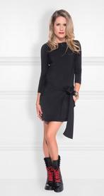 Nikkie Suzy bow dress S-M zwart jurkje met strik feest kerst, Kleding | Dames, Jurken, Zwart, Ophalen of Verzenden, Zo goed als nieuw