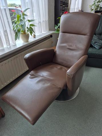 relaxfauteuil- handbediend - leer beschikbaar voor biedingen