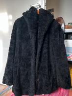 Greenstone faux fur teddy jas, capuchon, heel warm, Ophalen of Verzenden, Zwart