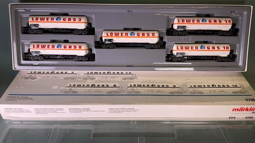 Marklin 4798 ho Wagenset Löwengas , 5 delig , nieuw in doos., Hobby en Vrije tijd, Modeltreinen | H0, Zo goed als nieuw, Wisselstroom