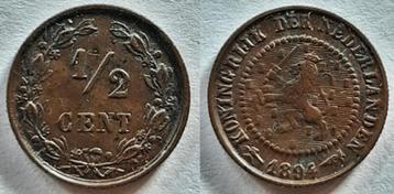 Halve cent 1894 beschikbaar voor biedingen
