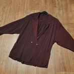 Aubergine kleur blazerjas mt. XL, Kleding | Dames, Maat 46/48 (XL) of groter, Ophalen of Verzenden, Zo goed als nieuw, Jasje