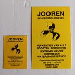 Twee oude stickers.  JOOREN scheepsschroeven. Dordrecht., Ophalen of Verzenden, Zo goed als nieuw, Overige typen