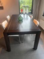 Eetkamertafel, Gebruikt, Modern en strak, Eikenhout, 200 cm of meer