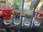 Glas longdrink met logo's, Ophalen, Zo goed als nieuw, Overige typen