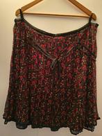 Rok van Biaggini maat 48. Zwart met kleurrijke bloemen. ZGAN, Kleding | Dames, Rokken, Zwart, Maat 46/48 (XL) of groter, Ophalen of Verzenden