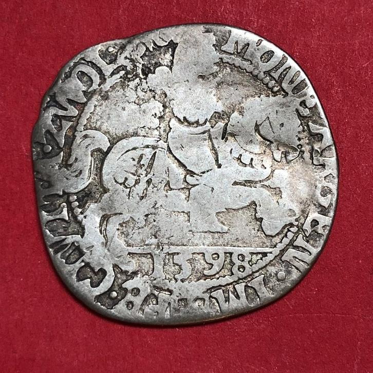 Snaphaanschelling Zwolle 1598. Fr/Zfr. R2, Postzegels en Munten, Munten | Nederland, Losse munt, Overige waardes, Vóór koninkrijk