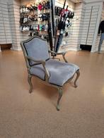 Engelse Barok Stoel - Grijs, Huis en Inrichting, Fauteuils, Ophalen, Hout, Gebruikt, Barok