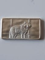 2.5 gram 999 fine silver Wolf baartje kk f.18.2, Ophalen of Verzenden, Noord-Amerika