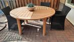 Ronde teak tafel, Ophalen, Gebruikt, Teakhout