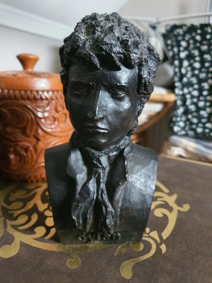 Bob Dylan Bronzen Borstbeeld - Collectors Item, Antiek en Kunst, Kunst | Beelden en Houtsnijwerken, Ophalen of Verzenden