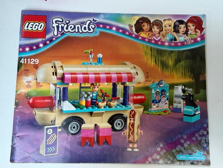 Lego Friends Hotdog Kraam 41129, Kinderen en Baby's, Speelgoed | Duplo en Lego, Gebruikt, Lego, Complete set, Ophalen of Verzenden