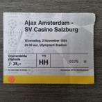 Ajax - casino salzburg ticket 1994, Ophalen of Verzenden