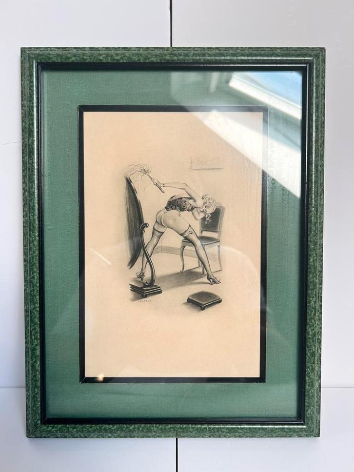 Leuke prent door Leo Fantin (Fontana) - 1934, Antiek en Kunst, Kunst | Schilderijen | Klassiek, Ophalen of Verzenden