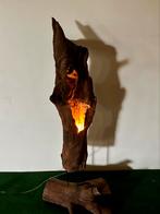 Houten wortel lamp, Antiek en Kunst, Ophalen