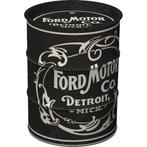 Ford Motor vintage logo oil barrel reclame spaarpot metaal