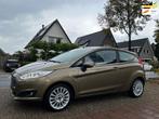 Ford Fiesta 1.0 EcoBoost Titanium 89.000 km NL-AUTO-NAP., Euro 5, Gebruikt, Zwart, Bruin