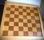 Schaakbord~Dambord~Houten bord voor schaken dammen, Hobby en Vrije tijd, Gezelschapsspellen | Bordspellen, Een of twee spelers