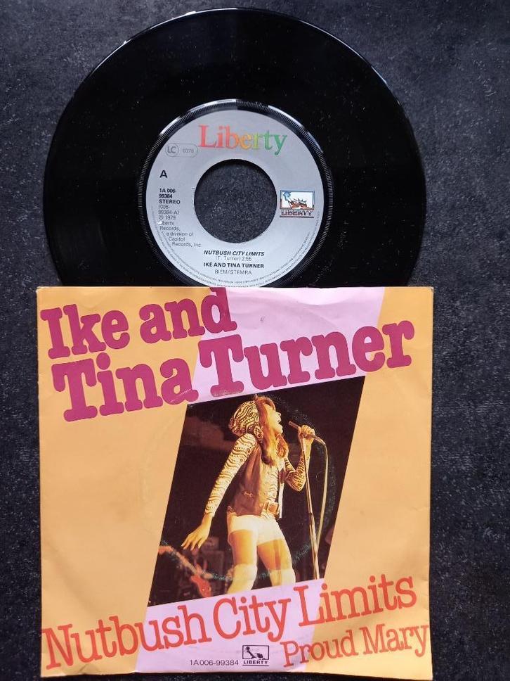 Ike and Tina Turner - Nutbush City Limits + Proud Mary, Cd's en Dvd's, Vinyl Singles, Gebruikt, Single, Pop, 7 inch, Ophalen of Verzenden