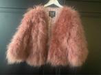 Roze bontjas 140, Verzenden, Meisje, Jurk of Rok