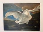 Wandpaneel 'De Bedreigde Zwaan' - 80x60cm, Antiek en Kunst, Ophalen of Verzenden