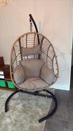 Jysk Hangstoel van riet met kussen, Ophalen, Bruin, Riet of Rotan, Zo goed als nieuw