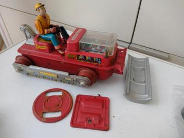 Vintage Blikken Bulldozer - Restauratieproject beschikbaar voor biedingen