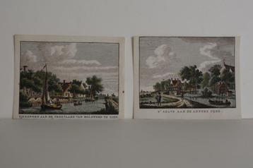 TJERKWERD FRIESLAND Gravures 2X Bulthuis vanaf Bolsward G84 beschikbaar voor biedingen