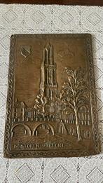 Koperen reliëf Domtoren Utrecht, Antiek en Kunst, Ophalen of Verzenden