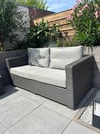 Loungebank met 2 krukjes/poefjes, Tuin en Terras, Tuinsets en Loungesets, Life, Zo goed als nieuw, Loungeset, Wicker