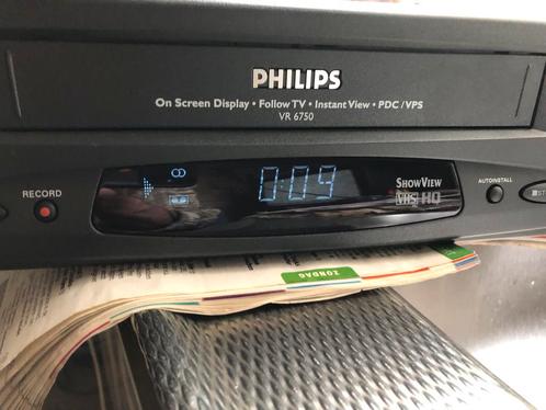 Philips Hifi-stereo VHS videorecorder, type VR 6750 z.g.a.n., Audio, Tv en Foto, Videospelers, Zo goed als nieuw, VHS-speler of -recorder