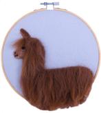 Naaldviltpakket alpaca - met echte alpacalokjes, Ophalen of Verzenden, Nieuw