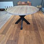 Nieuwe eiken eettafel rond 120 cm matrix onderstel, Huis en Inrichting, Ophalen, Rond, Nieuw, Vier personen