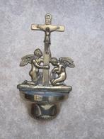 Antiek, koper wijwaterbakje., Antiek en Kunst, Antiek | Religie, Ophalen of Verzenden