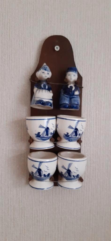 Vintage Delfts Blauw Eierdopjeshouder, Antiek en Kunst, Antiek | Woonaccessoires, Ophalen